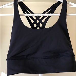 Lulu lemon size 8 blue tank and bra set