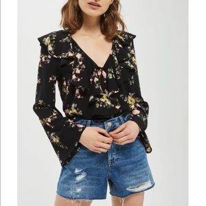 Topshop Petite Ashley Rip Shorts
