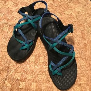 Double Strap Turquoise Chacos