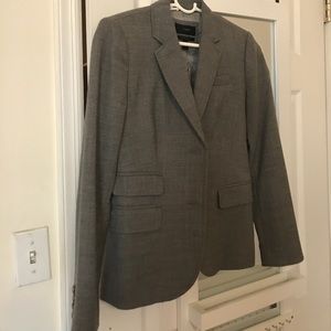 Grey J. Crew Schoolboy blazer