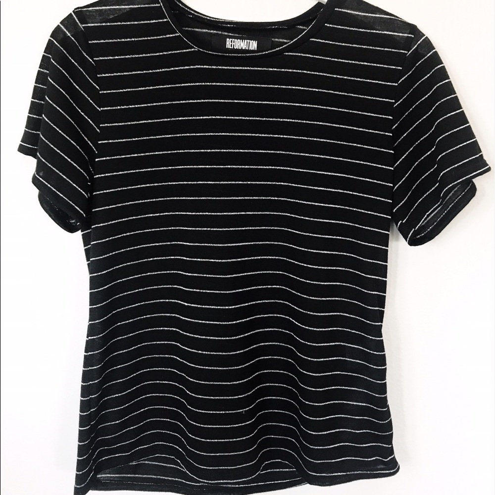 Reformation George Tee - Black and Silver