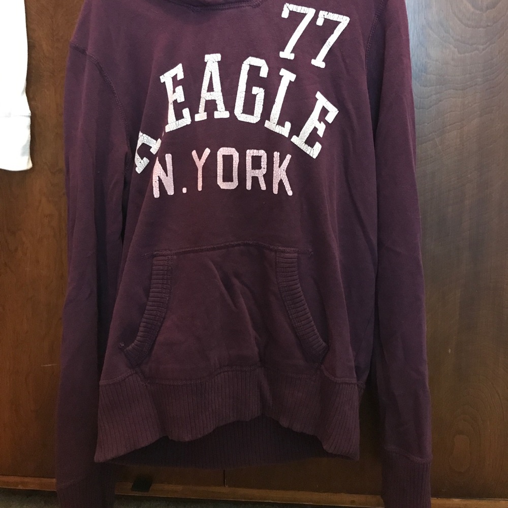 An American Eagle hoodie, worn once