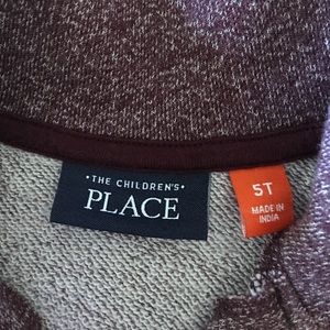 The Children's Place Half Zip Maroon Sweater