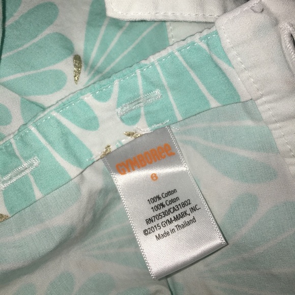 GYMBOREE MINT SHELL DRESS A-LINE CUT 6 - Picture 4 of 4