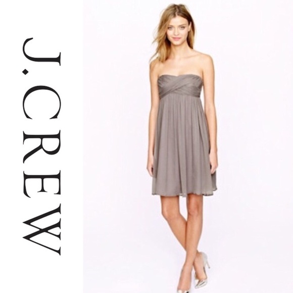 J. Crew Dresses & Skirts - JCrew Taryn Strapless Dress in Graphite
