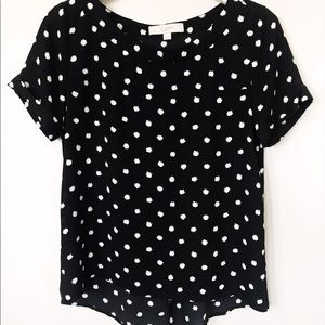 Loft Polka Dot Top