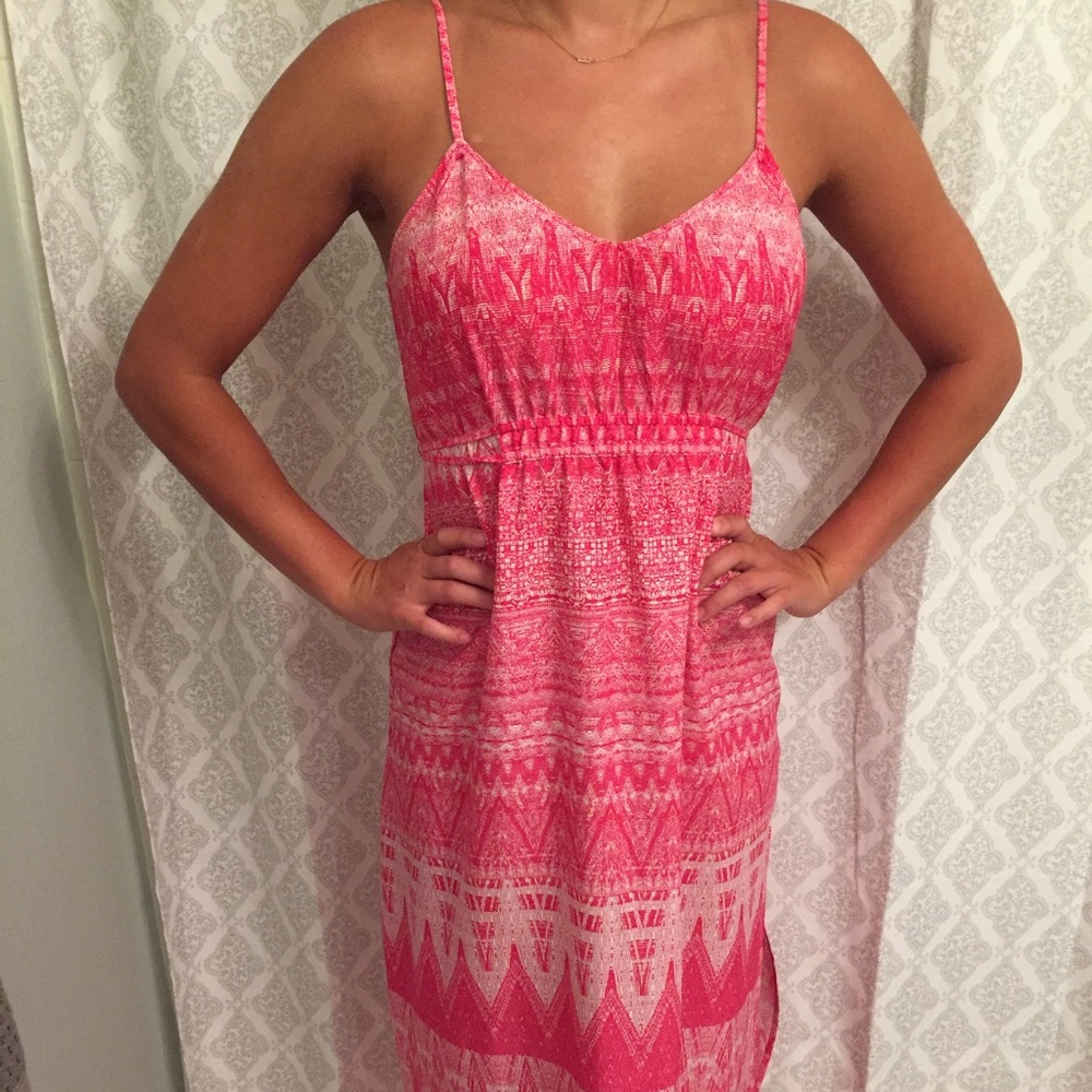 ONLY WORN ONCE. Medium. Pink Maxi Dress.