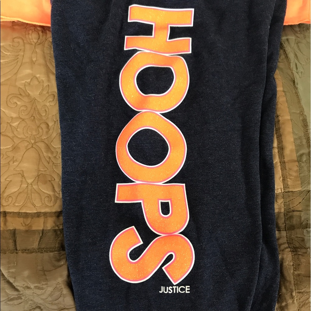 Justice basketball sweatpants. Used size 18