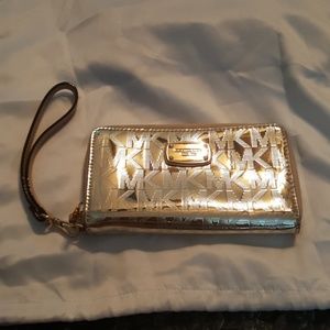 Michael Kors Gold Wristlet