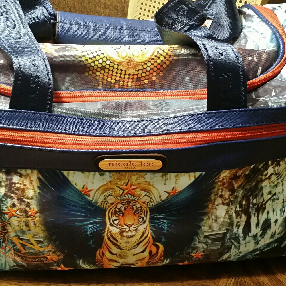 Nicole lee duffle tote bag.