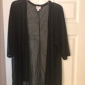 Lularoe SOLID BLACK Lindsay Medium