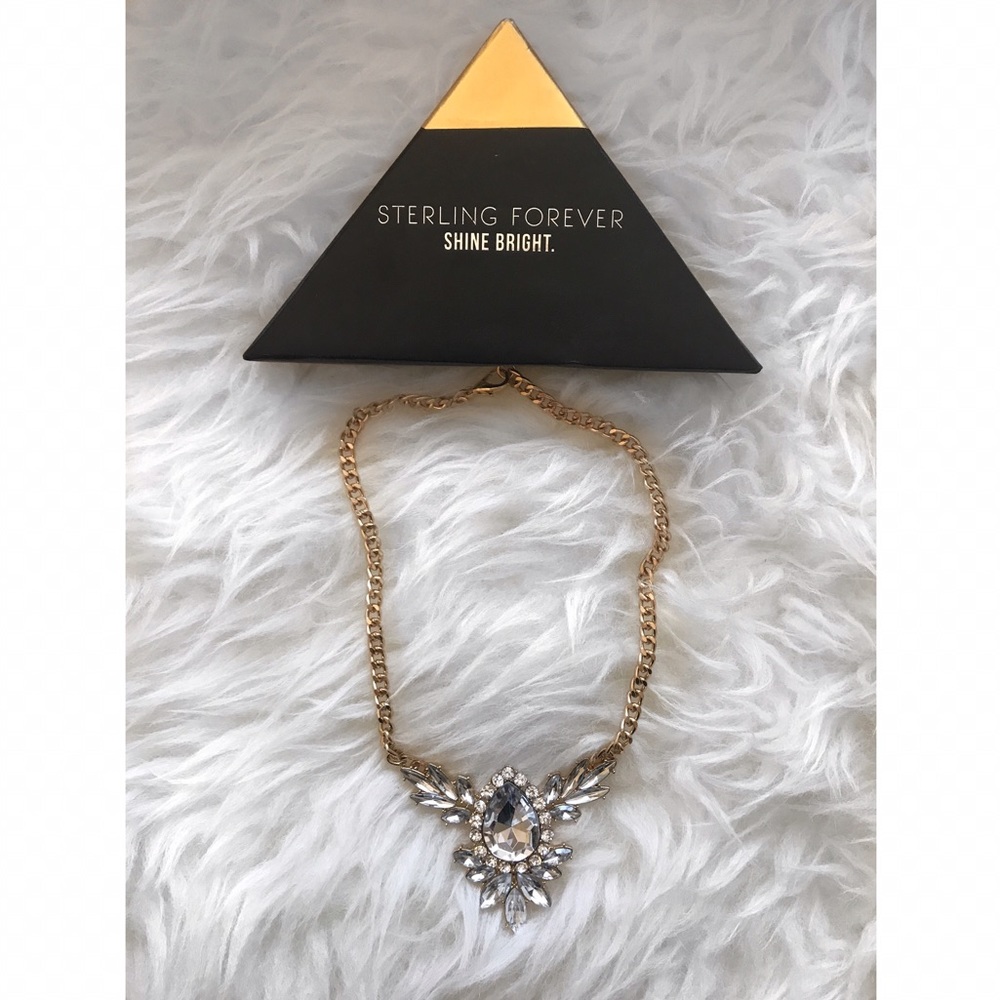 Sterling Forever Gold Diamond Necklace 💎
