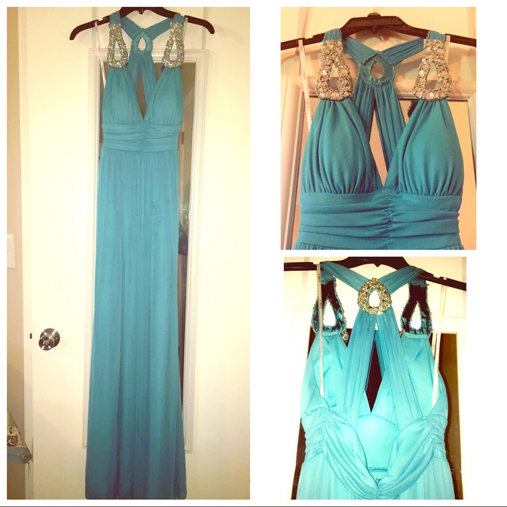 Aqua Formal Dress. Size 7/8