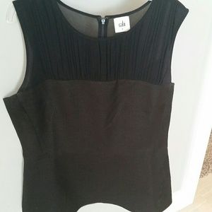 CAbi Black Peplum blouse