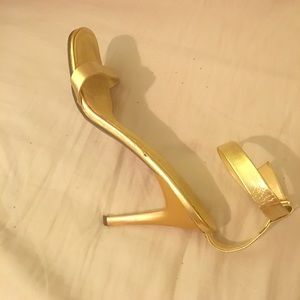 Shimmer Gold Strappy Sandal