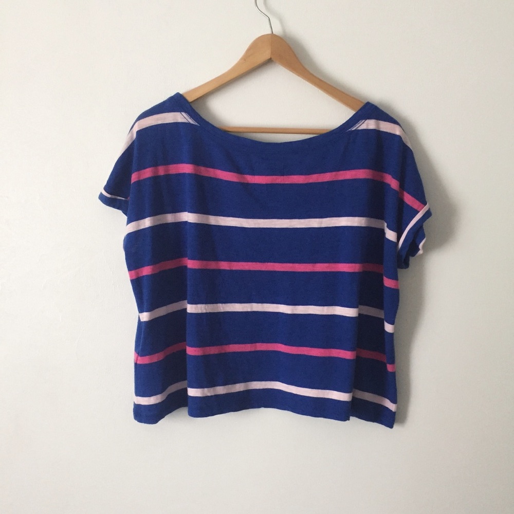 🌼Hollister Blue Flowy Crop Top - Picture 4 of 8