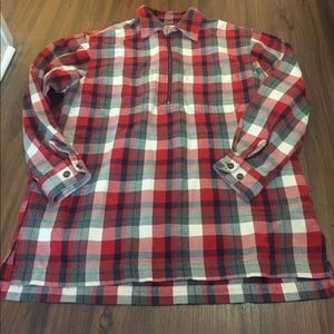 Flannel zip shirt