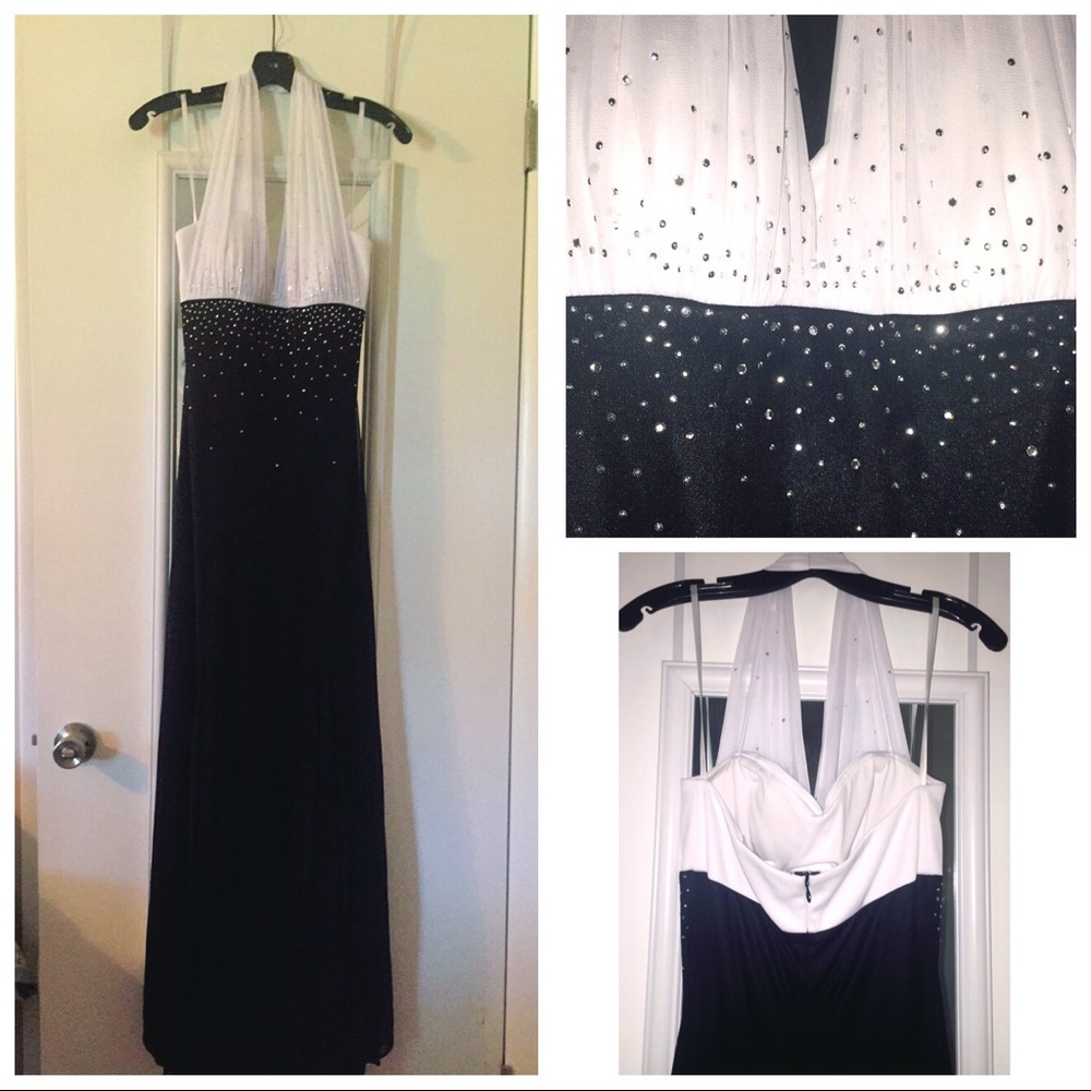 Black and White Formal Dress