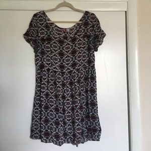 Patterned babydoll dress