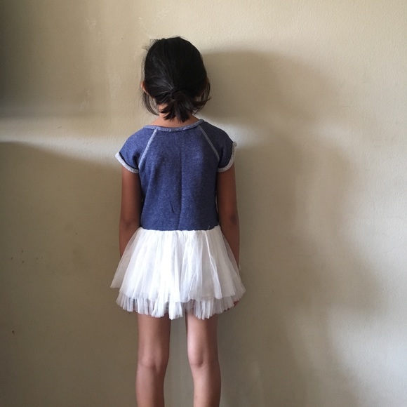 LILY BLEU SILVER DENIM HEART TUTU DRESS 4 - Picture 2 of 3