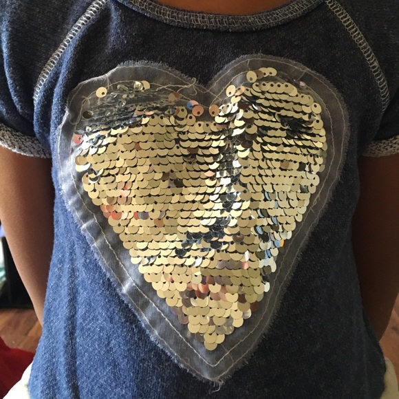 LILY BLEU SILVER DENIM HEART TUTU DRESS 4 - Picture 3 of 3