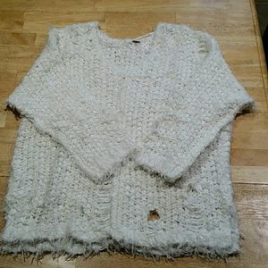 Free People white sweater