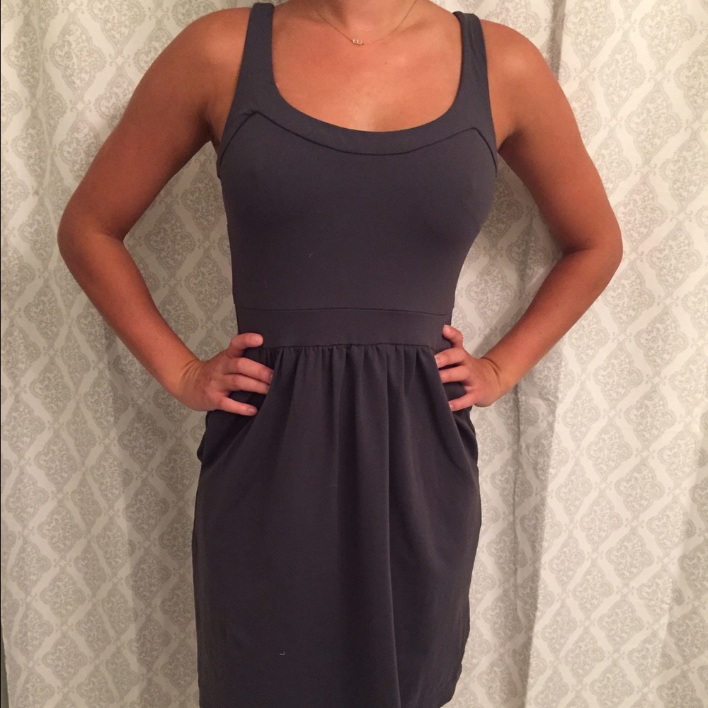 Dark Gray Sundress. Medium.