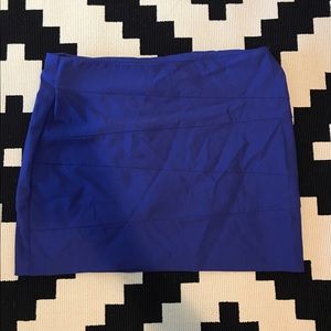 Blue mini skirt