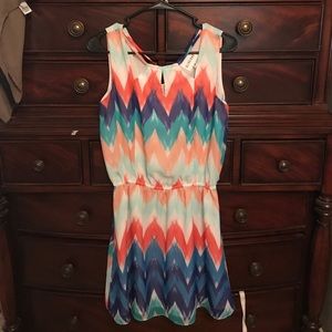 Stitch Fix Olive and Oak Chevron Print Dress