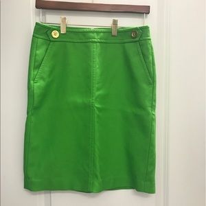Talbots Sz 2P Fitted Skirt- Green