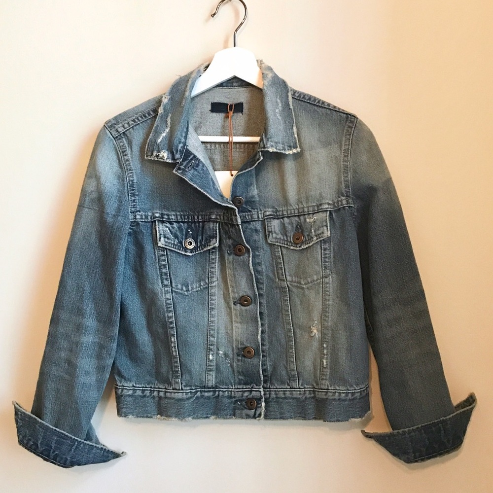 Simon Miller distressed Jean Jacket