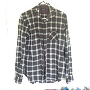 Zara men's plaid button up