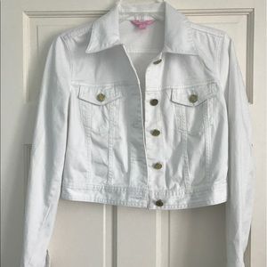 LillyPulitzer white jean jacket