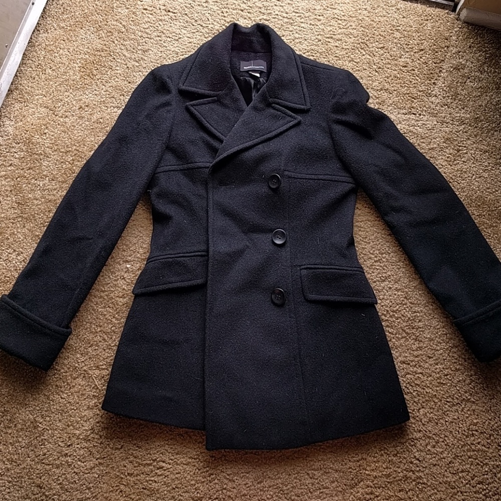 Black peacoat xs, fits a 0-2