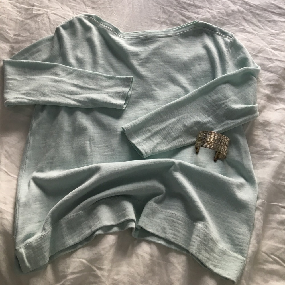 goop Sky Blue Beach Sweater, Size S