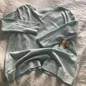 goop Sky Blue Beach Sweater, Size S