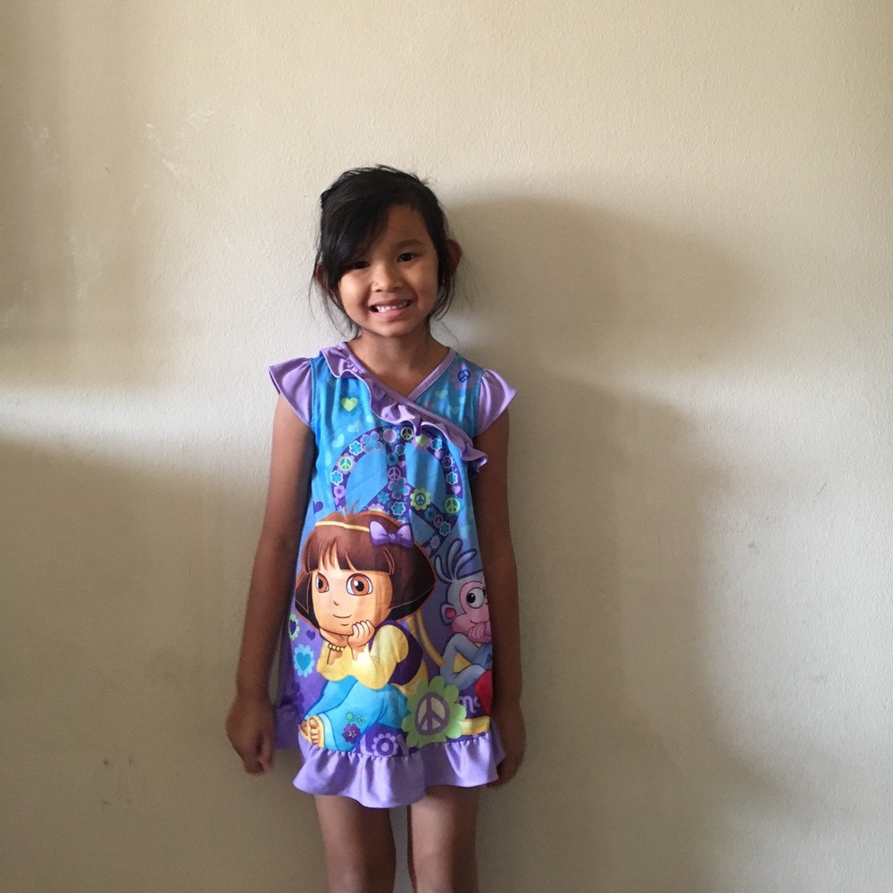 DORA THE EXPLORER PURPLE NIGHTGOWN 4