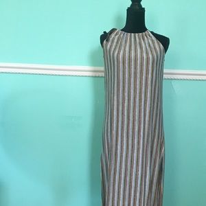 Zara Striped MultiColored Summer Maxi Dress