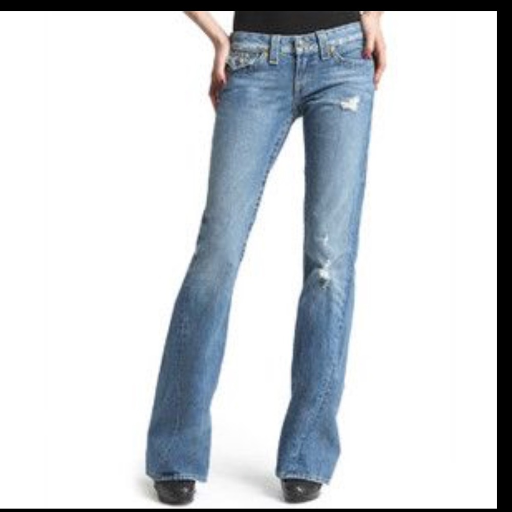 True Religion Joey Distressed Jean, Flare Leg, 28