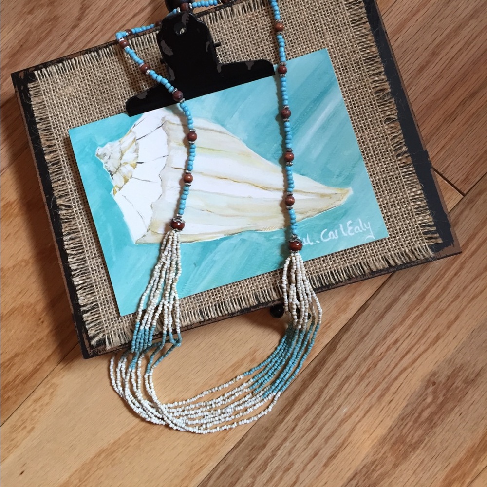 Bohemian Beads with turquoise and small seed beads