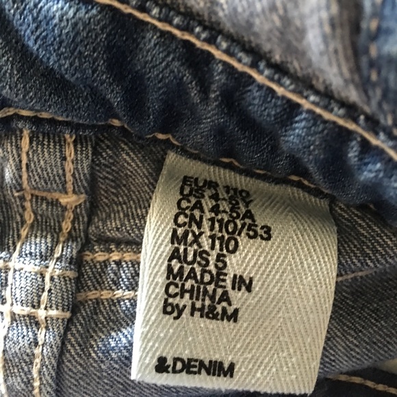 H&M HEART POCKET OVERALLS 4-5y - Picture 5 of 5