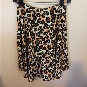 Leopard print skirt