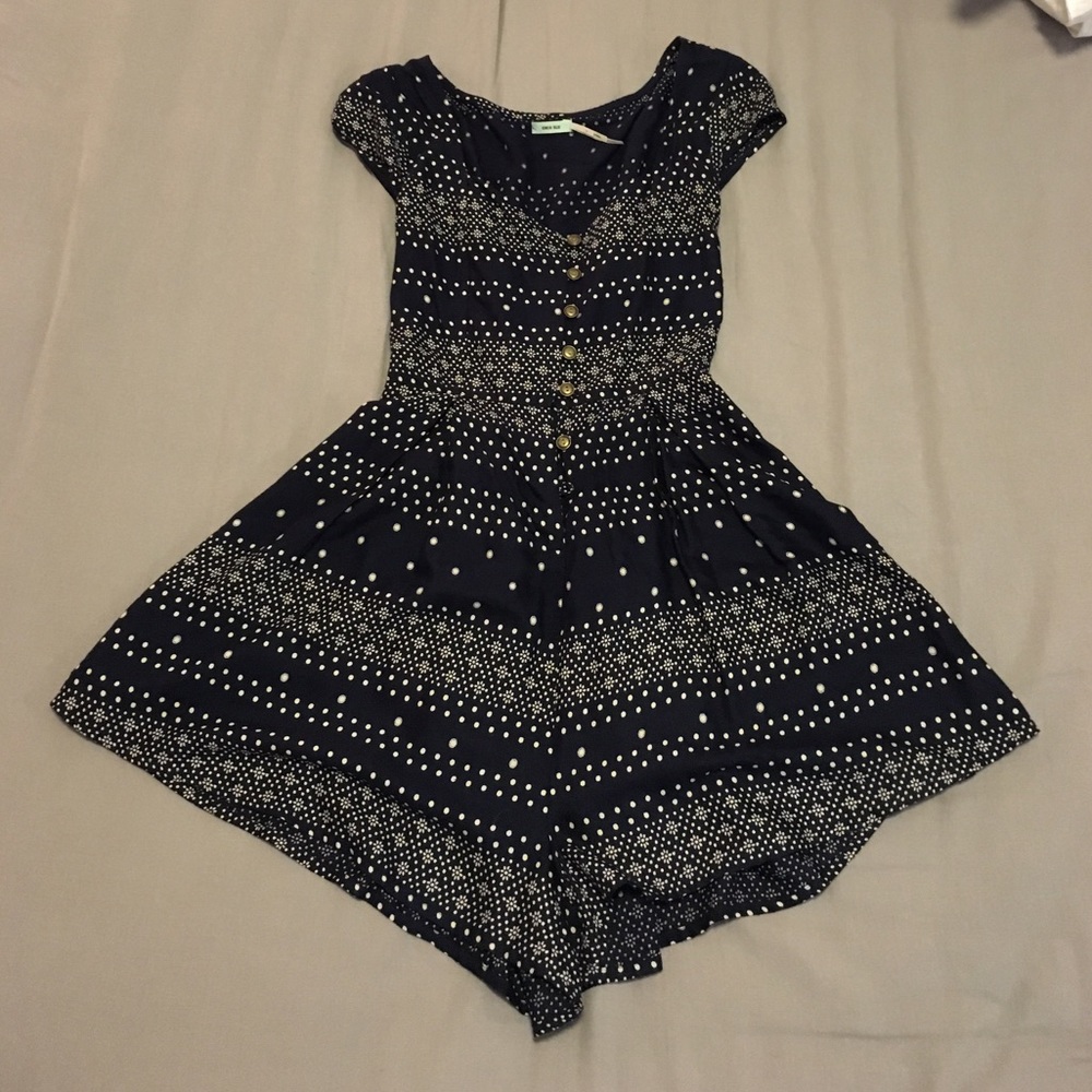 Blue romper never worn!!