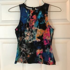 Material Girl Galaxy Print Crop Top size S
