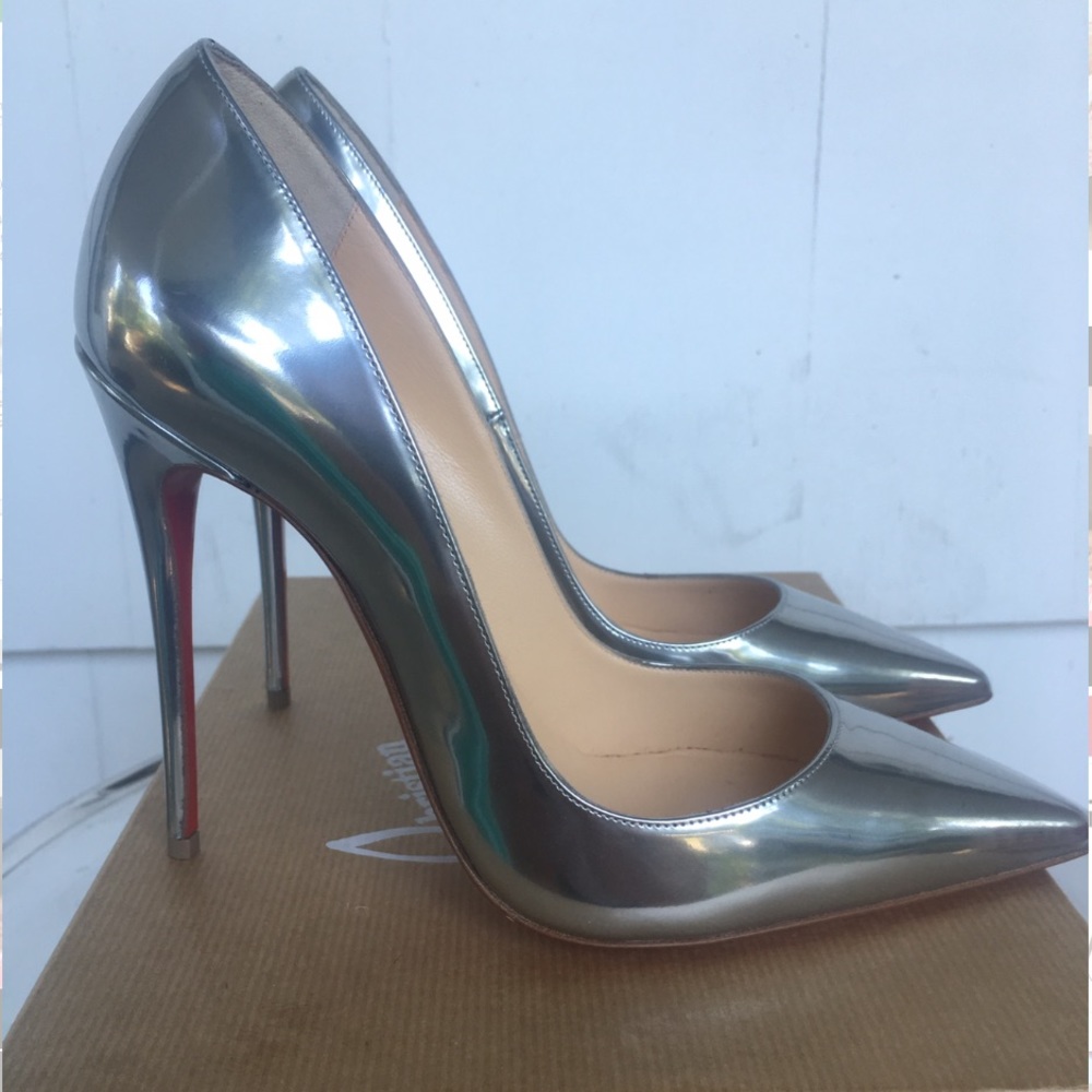 Christian Louboutin So Kate 120mm Silver