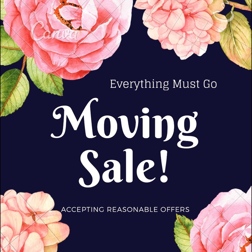 Moving sale! Accepting all reasonable offers!
