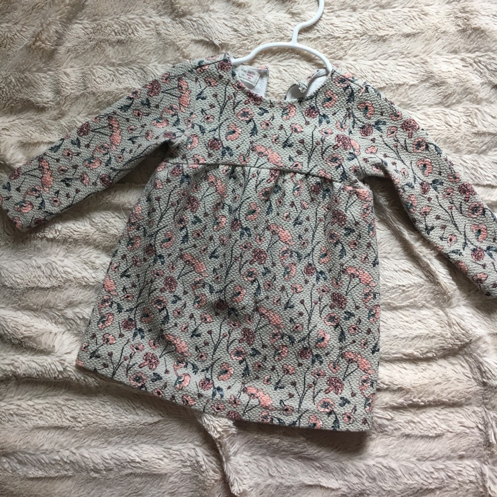 Zara dress floral print 12/18M