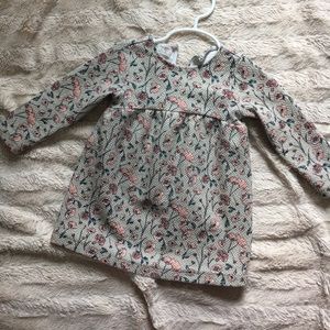 Zara dress floral print 12/18M