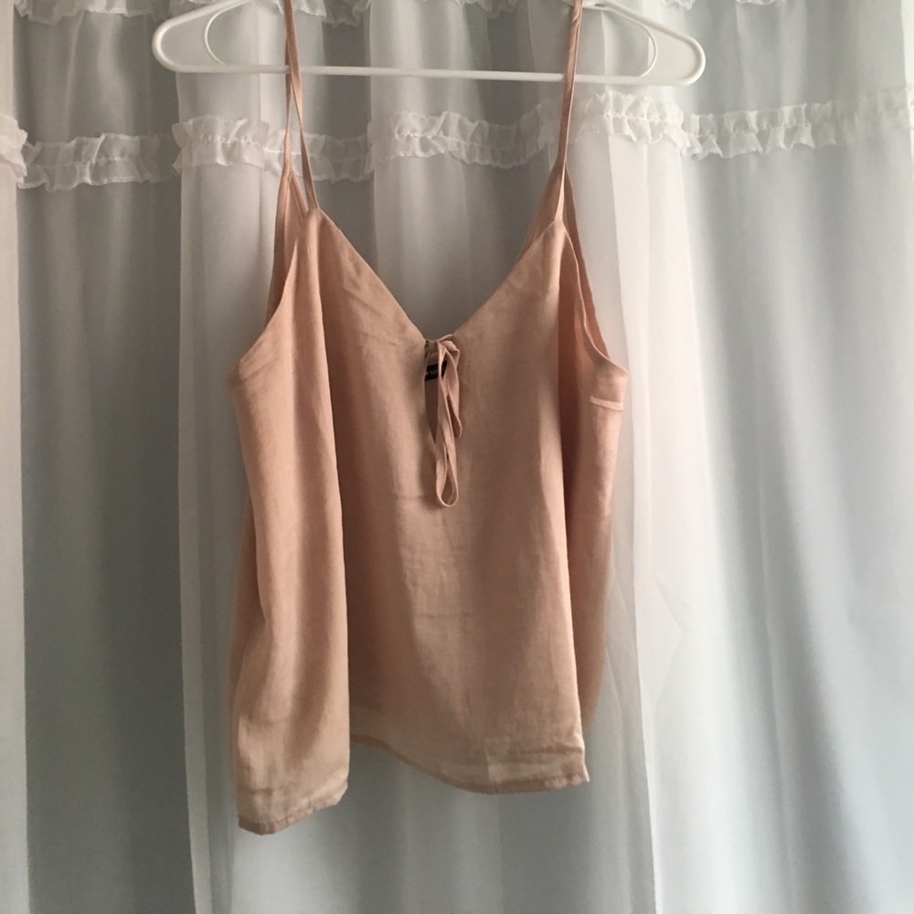 Brandy Melville Pink Keyhole Tank Top one size-s/m