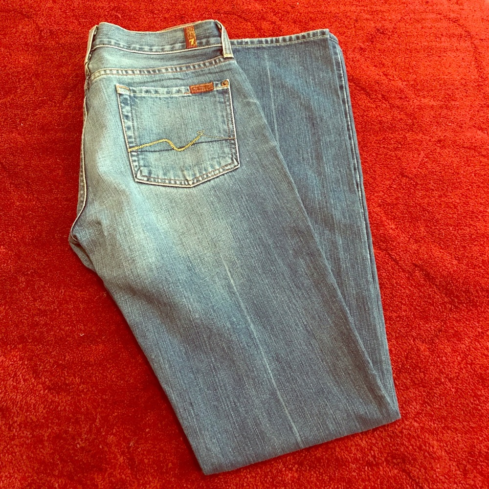 7 For All Mankind distressed jeans sz 28